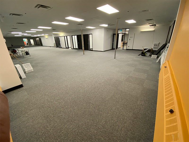 Office after professional cleaning - clean and tidy workspace